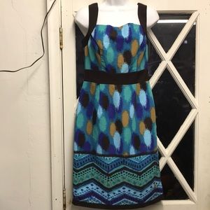 Multi-Colored Sleeveless Dress